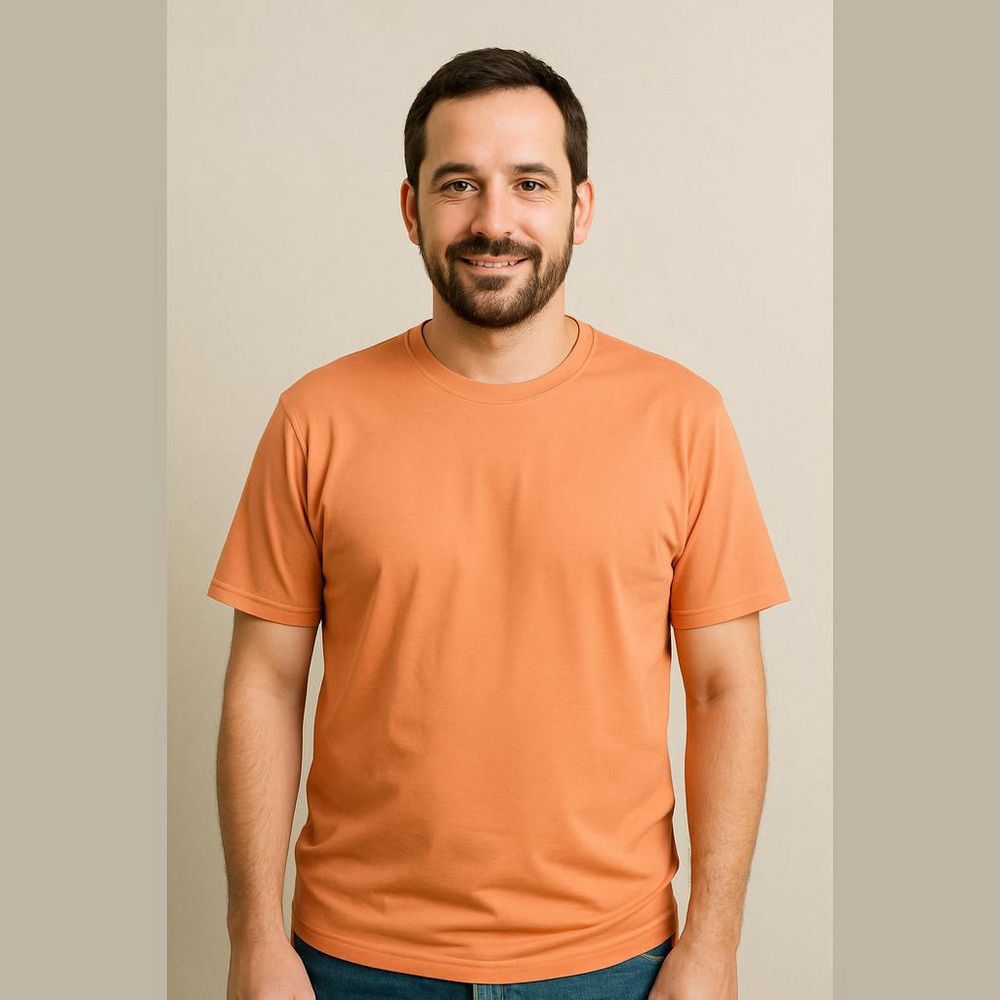 Augusta Sportswear Orange Polyester Athletic T Shirt Large